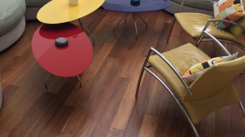 פרקט טיק בורמזי בגמר שמן