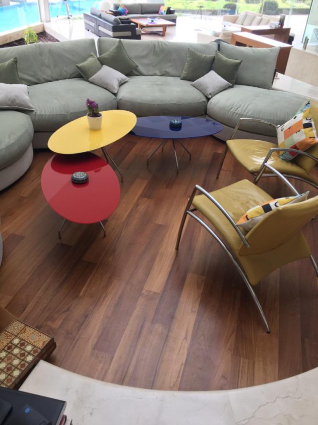 פרקט טיק בורמזי בגמר שמן